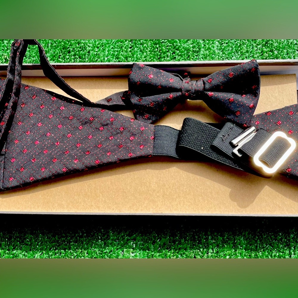 **$10 w/Bundle** Bow Tie & Cummerbund Set🎩🥂🎉 - Picture 4 of 4